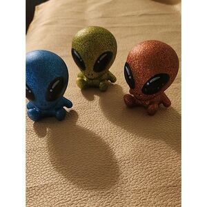 Set of Three Galactic Aliens